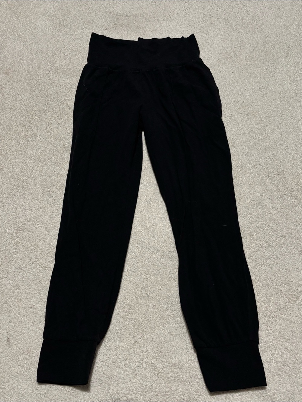 Athleta Black High-Waist Track Joggers